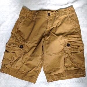 Aeropostale cargo shorts, tan, Men's size 27, Like new.